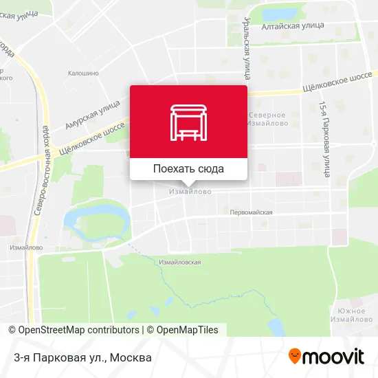 Карта 3-я Парковая ул.