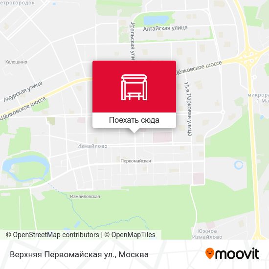 Карта Верхняя Первомайская ул.