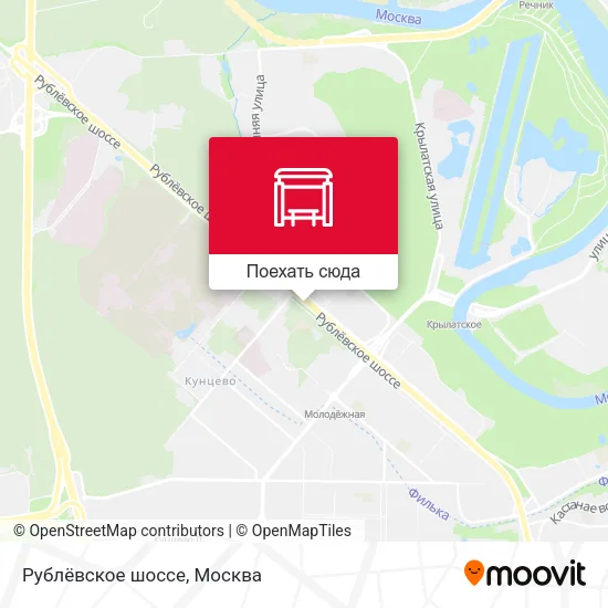 Карта Рублёвское шоссе