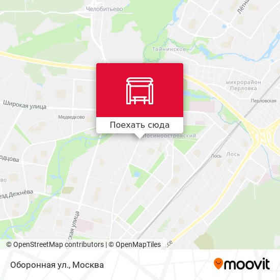 Карта Оборонная ул.
