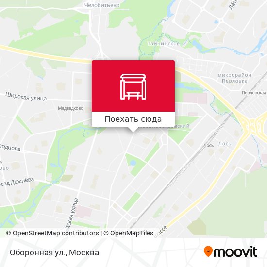 Карта Оборонная ул.