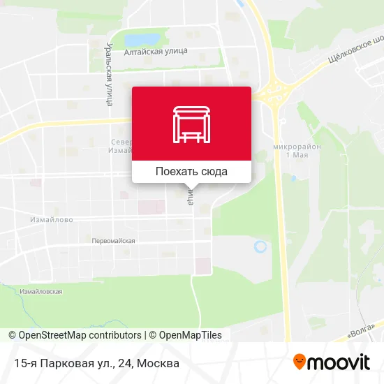 Карта 15-я Парковая ул., 24