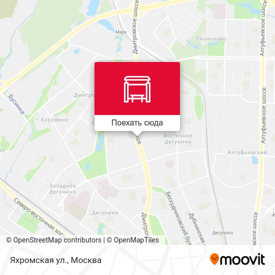 Карта Яхромская ул.