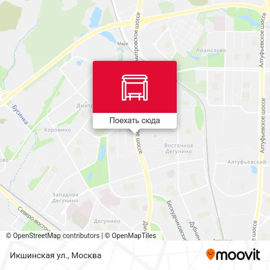 Карта Икшинская ул.