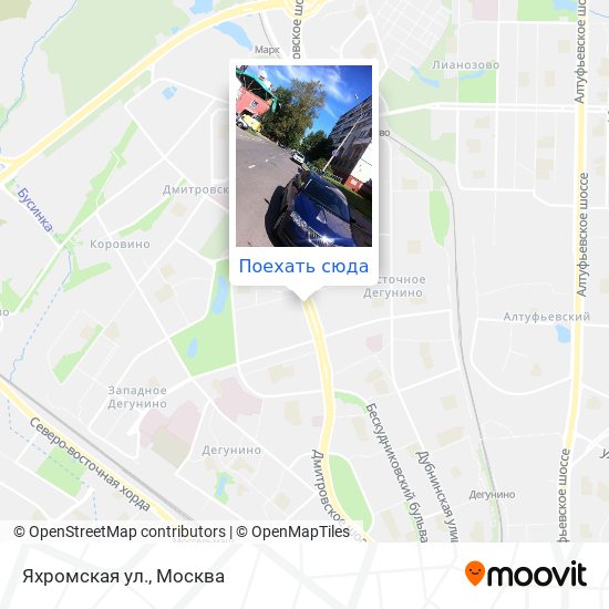 Карта Яхромская ул.