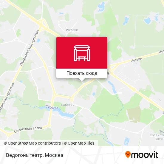 Карта Ведогонь театр
