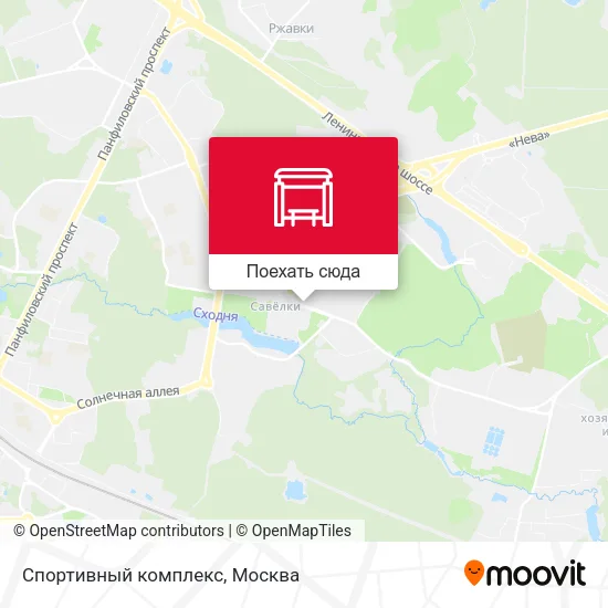 Карта Спортивный комплекс
