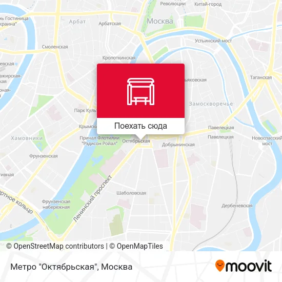 Карта Метро "Октябрьская"