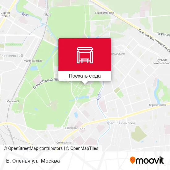 Карта Б. Оленья ул.