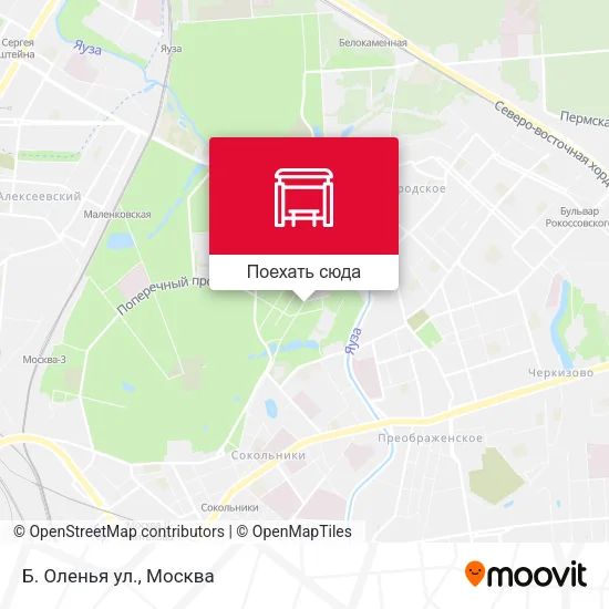 Карта Б. Оленья ул.