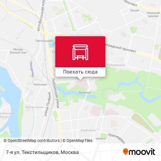 Карта 7-я ул. Текстильщиков
