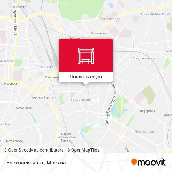 Карта Елоховская пл.