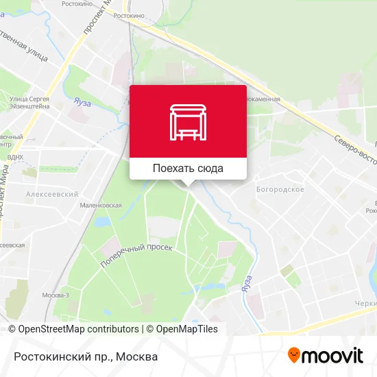 Карта Ростокинский пр.