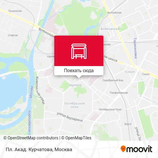Карта Пл. Акад. Курчатова