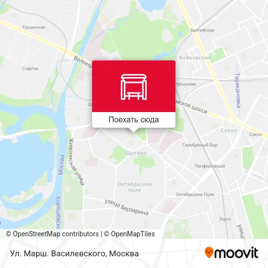 Карта Ул. Марш. Василевского