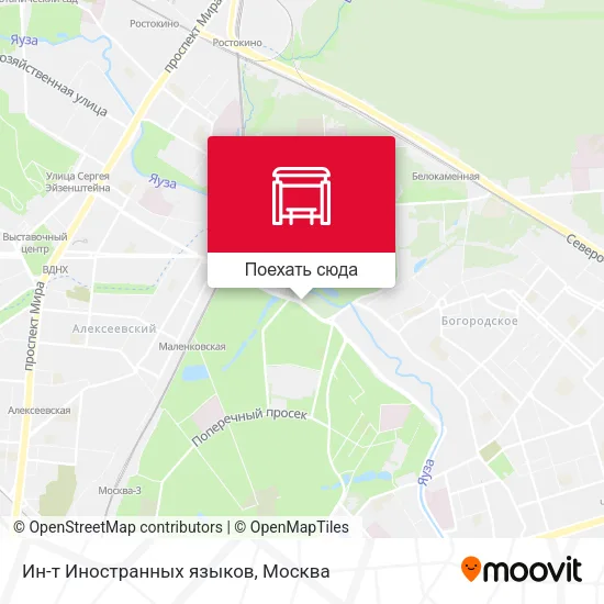 Карта Ин-т Иностранных языков