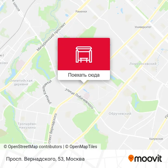 Карта Просп. Вернадского, 53