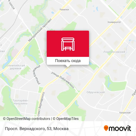 Карта Просп. Вернадского, 53