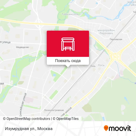 Карта Изумрудная ул.