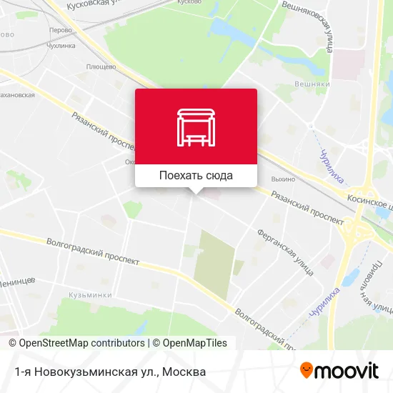 Карта 1-я Новокузьминская ул.