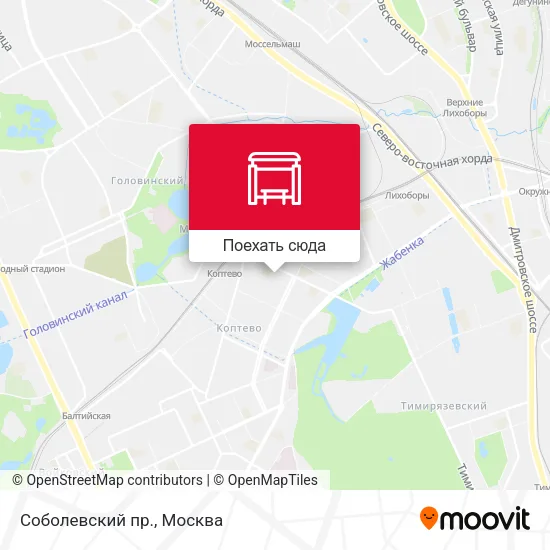 Карта Соболевский пр.
