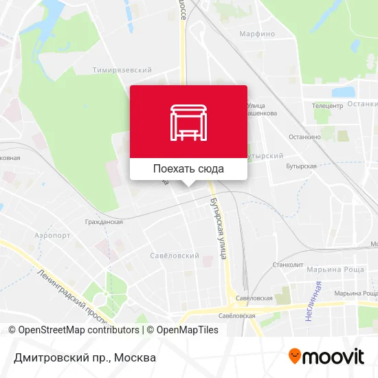 Карта Дмитровский пр.