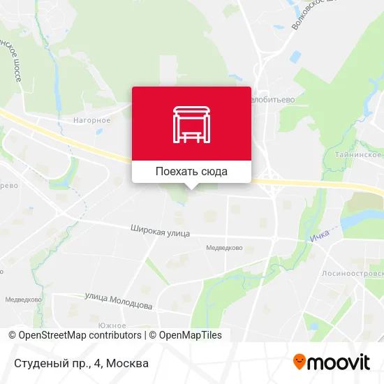 Карта Студеный пр., 4