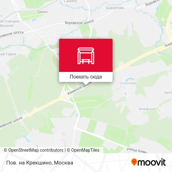 Карта Пов. на Крекшино