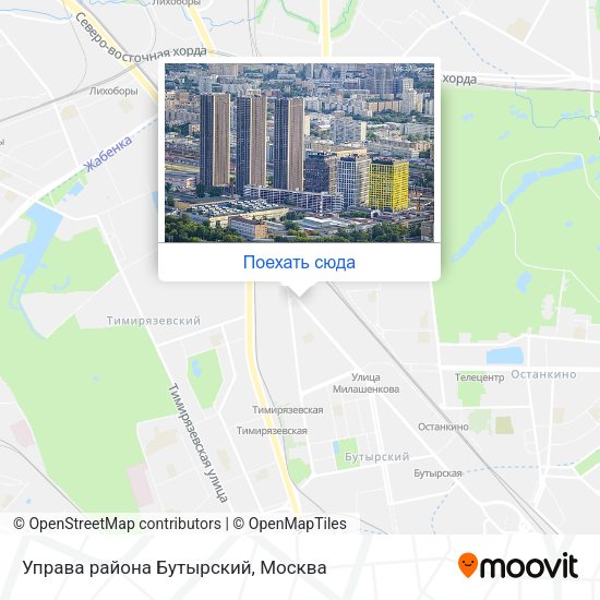 Карта Управа района Бутырский