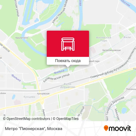 Карта Метро "Пионерская"