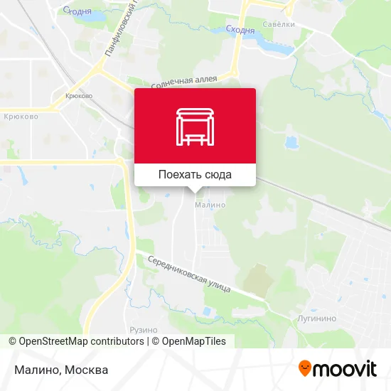 Карта Малино