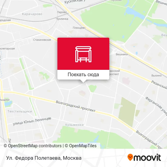 Карта Ул. Федора Полетаева