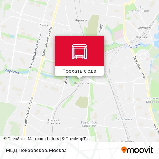 Карта МЦД Покровское