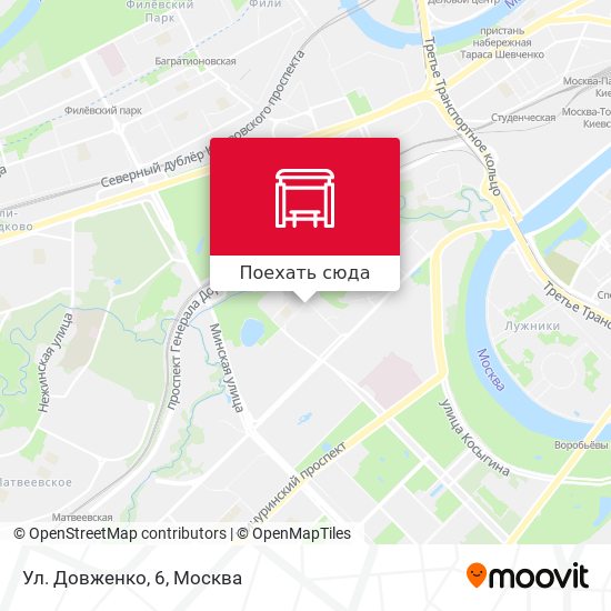 Карта Ул. Довженко, 6