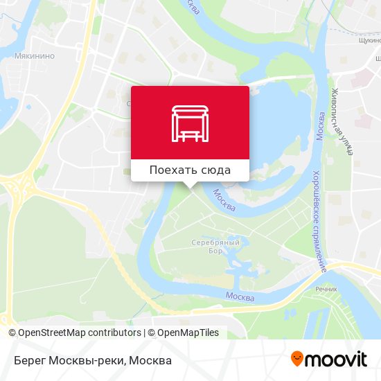 Карта Берег Москвы-реки