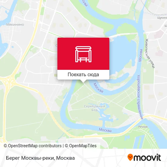 Карта Берег Москвы-реки
