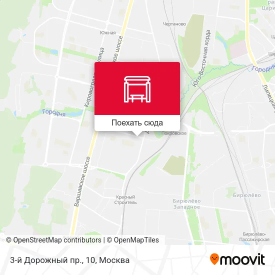 Карта 3-й Дорожный пр., 10