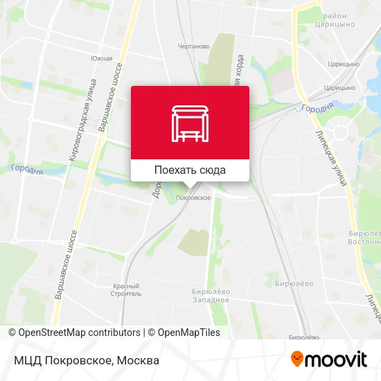 Карта МЦД Покровское