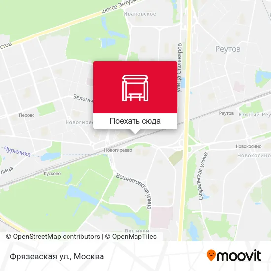Карта Фрязевская ул.