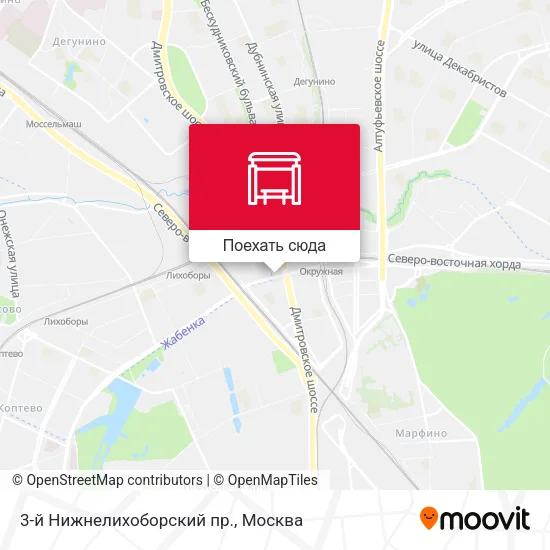 Карта 3-й Нижнелихоборский пр.