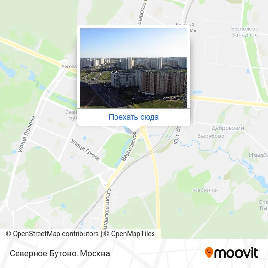 Карта Северное Бутово