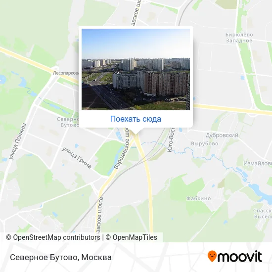 Карта Северное Бутово