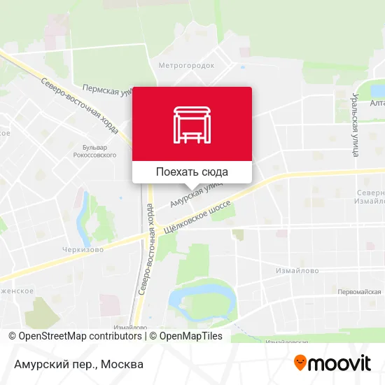 Карта Амурский пер.