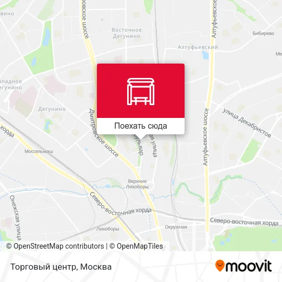 Карта Торговый центр