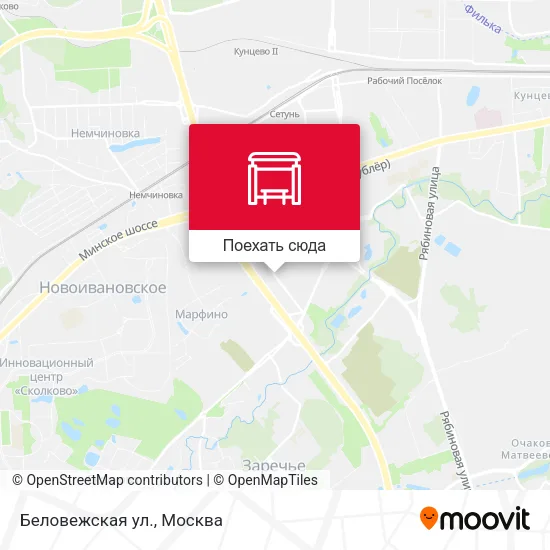 Карта Беловежская ул.