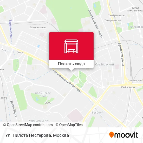 Карта Ул. Пилота Нестерова