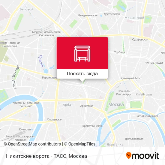 Карта Никитские ворота - ТАСС