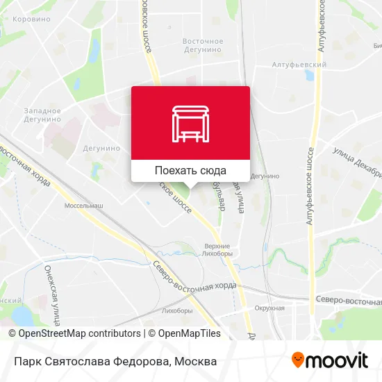 Карта Парк Святослава Федорова