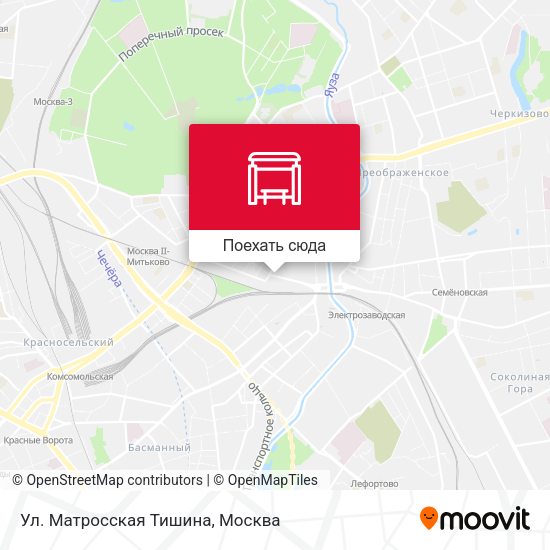 Карта Ул. Матросская Тишина
