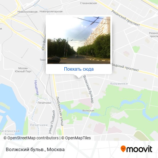 Карта Волжский бульв.